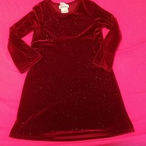 Speechless Girls maroon 'velvet' dress